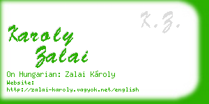 karoly zalai business card